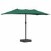 Parasol de Grădină Verde 385 x 209 x 244 cm țesătură - WALTI WALTI