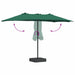 Parasol de Grădină Verde 385 x 209 x 244 cm țesătură - WALTI WALTI