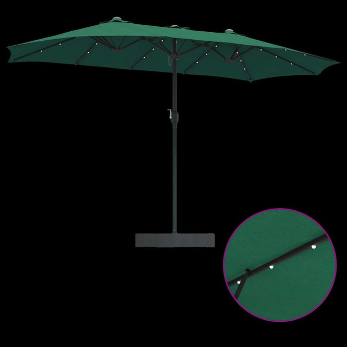 Parasol de Grădină Verde 385 x 209 x 244 cm țesătură - WALTI WALTI