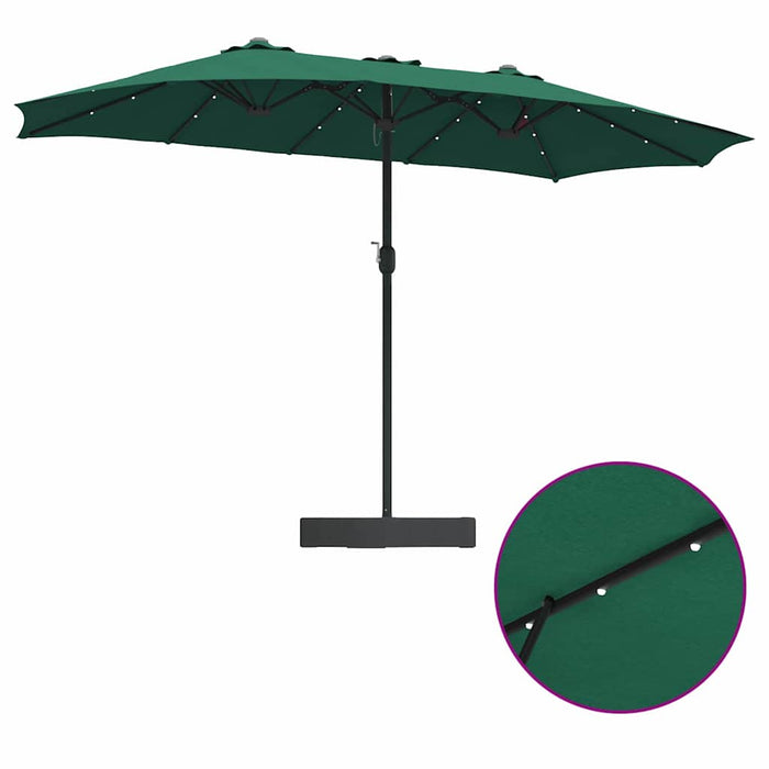 Parasol de Grădină Verde 385 x 209 x 244 cm țesătură - WALTI WALTI