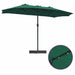 Parasol de Grădină Verde 385 x 209 x 244 cm țesătură - WALTI WALTI
