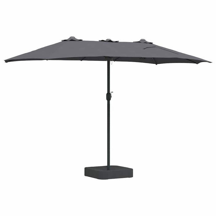 Parasol de Grădină Antracit 385 x 209 x 244 cm țesătură - WALTI WALTI
