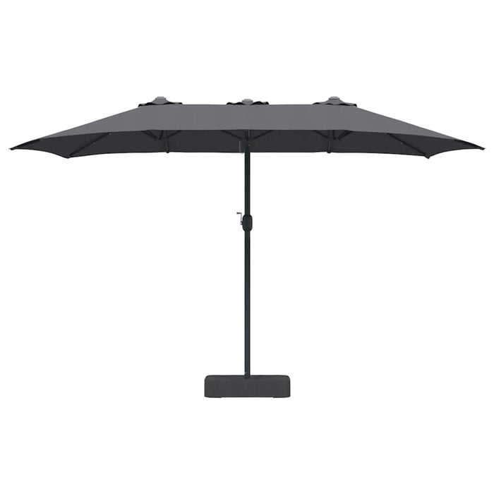 Parasol de Grădină Antracit 385 x 209 x 244 cm țesătură - WALTI WALTI