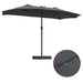 Parasol de Grădină Antracit 385 x 209 x 244 cm țesătură - WALTI WALTI