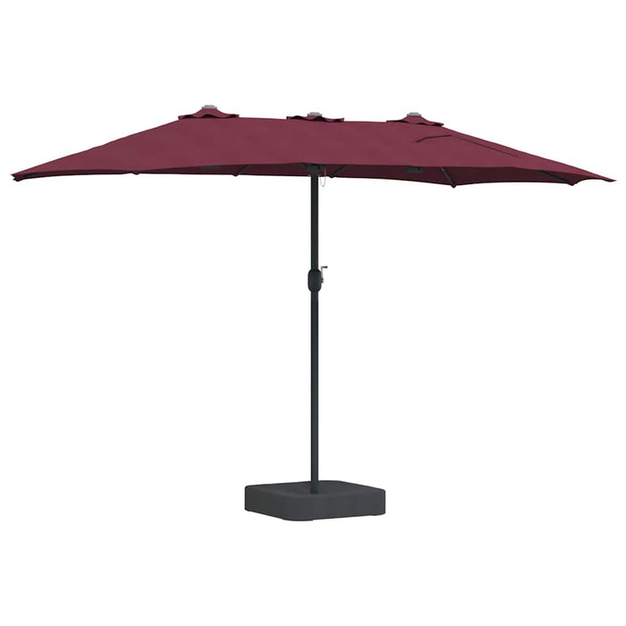 Parasol de Grădină Roșu bordo 385 x 209 x 244 cm țesătură - WALTI WALTI