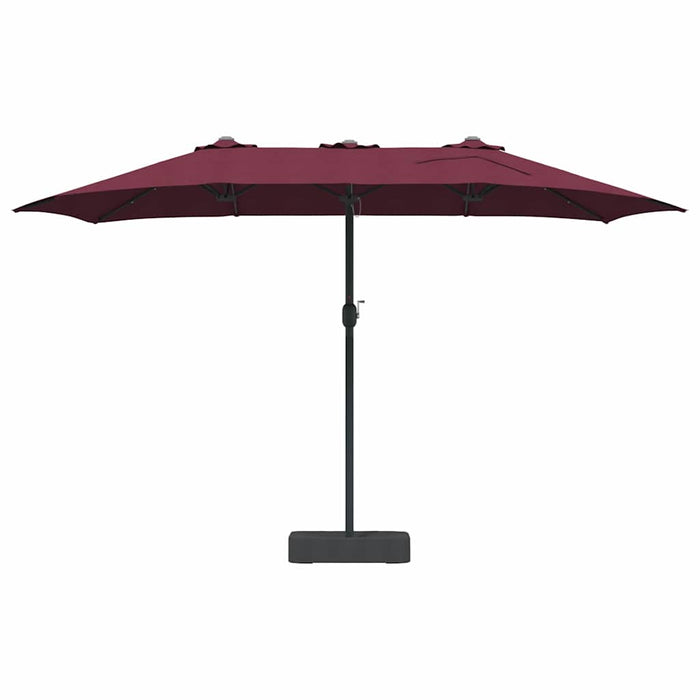 Parasol de Grădină Roșu bordo 385 x 209 x 244 cm țesătură - WALTI WALTI