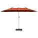 Parasol de Grădină Terracota 385 x 209 x 244 cm țesătură - WALTI WALTI