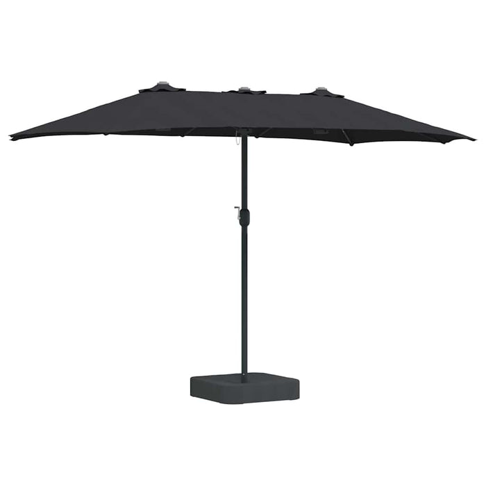 Parasol de Grădină Negru 385 x 209 x 244 cm țesătură - WALTI WALTI