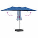 Parasol de Grădină albastru 385 x 209 x 244 cm țesătură - WALTI WALTI