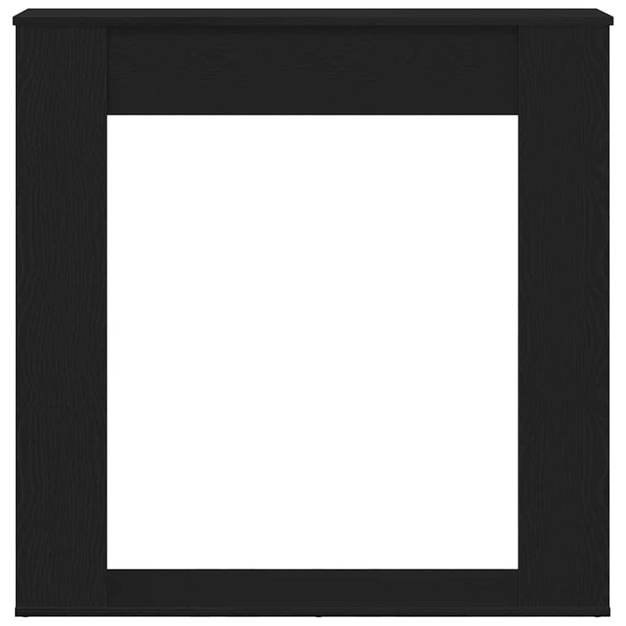 Ramă șemineu stejar negru 100x20x100 cm lemn prelucrat - WALTI WALTI