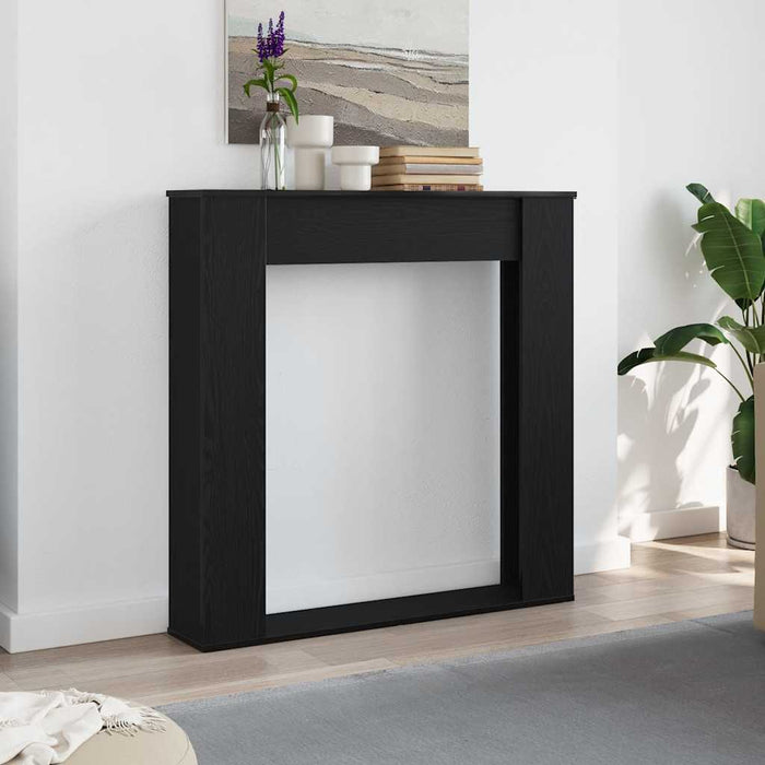 Ramă șemineu stejar negru 100x20x100 cm lemn prelucrat - WALTI WALTI