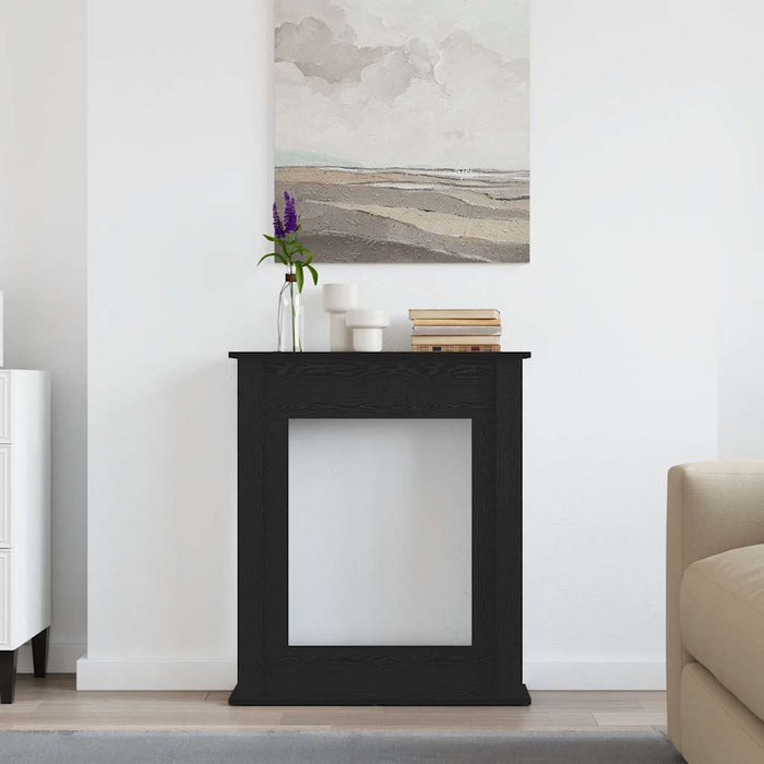 Ramă șemineu stejar negru 75x20x87,5 cm lemn prelucrat - WALTI WALTI