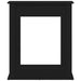 Ramă șemineu stejar negru 75x20x87,5 cm lemn prelucrat - WALTI WALTI