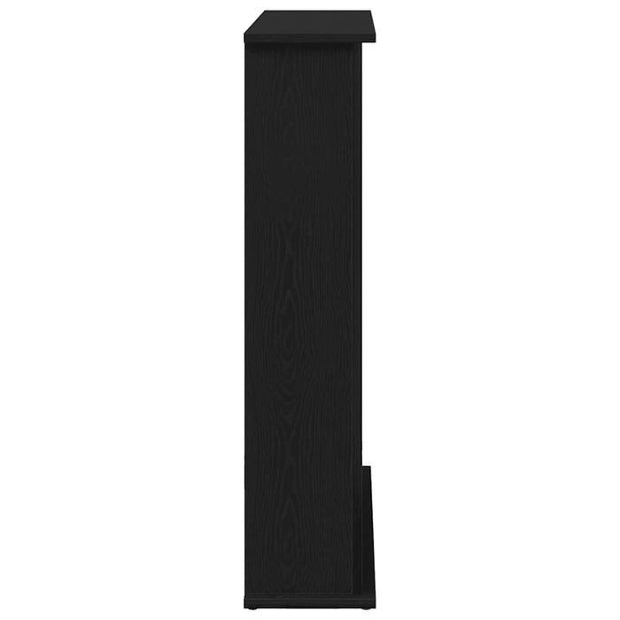 Ramă șemineu stejar negru 75x20x87,5 cm lemn prelucrat - WALTI WALTI