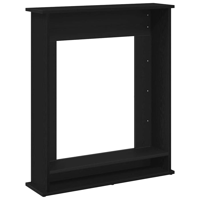 Ramă șemineu stejar negru 75x20x87,5 cm lemn prelucrat - WALTI WALTI