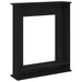 Ramă șemineu stejar negru 75x20x87,5 cm lemn prelucrat - WALTI WALTI