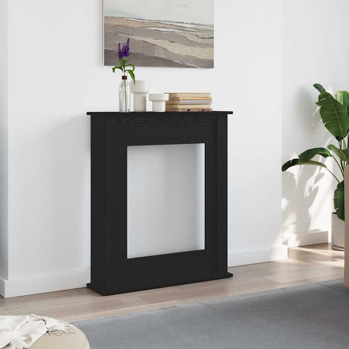 Ramă șemineu stejar negru 75x20x87,5 cm lemn prelucrat - WALTI WALTI