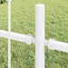 Gard de Grădină Alb 10.2 x 1.2 m Oțel vopsit în pulbere - WALTI WALTI