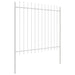 Gard de Grădină 7 pcs Alb 11,9 x 1,5 m Oțel acoperit cu pulbere - WALTI WALTI