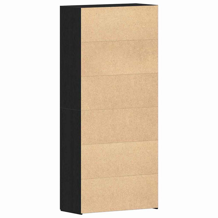 Dulap pentru pantofi Negru 80 x 35.5 x 180 cm Lemn compozit - WALTI WALTI