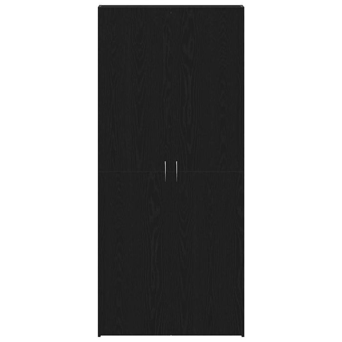 Dulap pentru pantofi Negru 80 x 35.5 x 180 cm Lemn compozit - WALTI WALTI