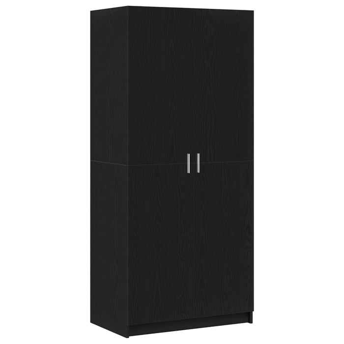 Dulap cu raft Stejar Negru 80 x 50,5 x 180 cm Lemn compozit - WALTI WALTI