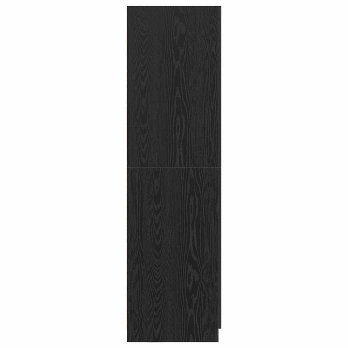 Dulap cu raft Stejar Negru 80 x 50,5 x 180 cm Lemn compozit - WALTI WALTI
