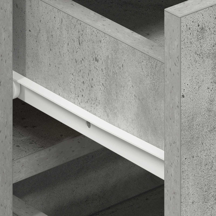 Bufet cu sertar Gri din beton 120 x 36 x 69 cm Lemn compozit WALTI