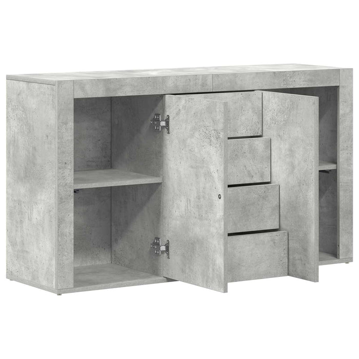 Bufet cu sertar Gri din beton 120 x 36 x 69 cm Lemn compozit WALTI