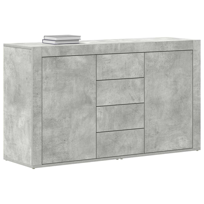 Bufet cu sertar Gri din beton 120 x 36 x 69 cm Lemn compozit WALTI