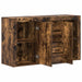 Bufet cu sertar Stejar fumuriu 120 x 36 x 69 cm Lemn compozit - WALTI WALTI