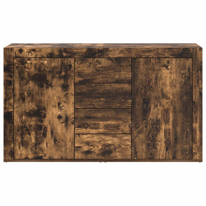 Bufet cu sertar Stejar fumuriu 120 x 36 x 69 cm Lemn compozit - WALTI WALTI