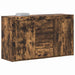 Bufet cu sertar Stejar fumuriu 120 x 36 x 69 cm Lemn compozit - WALTI WALTI