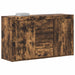 Bufet cu sertar Stejar fumuriu 120 x 36 x 69 cm Lemn compozit - WALTI WALTI