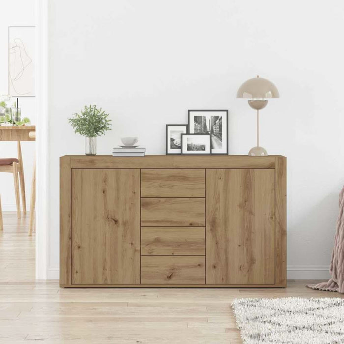 Bufet cu sertar Stejar Artizanal 120 x 36 x 69 cm Lemn compozit - WALTI WALTI