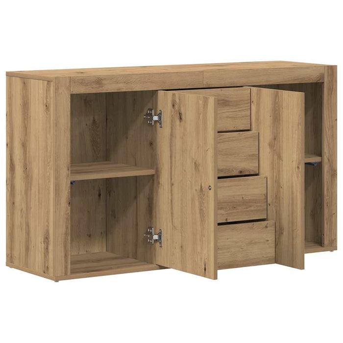 Bufet cu sertar Stejar Artizanal 120 x 36 x 69 cm Lemn compozit - WALTI WALTI