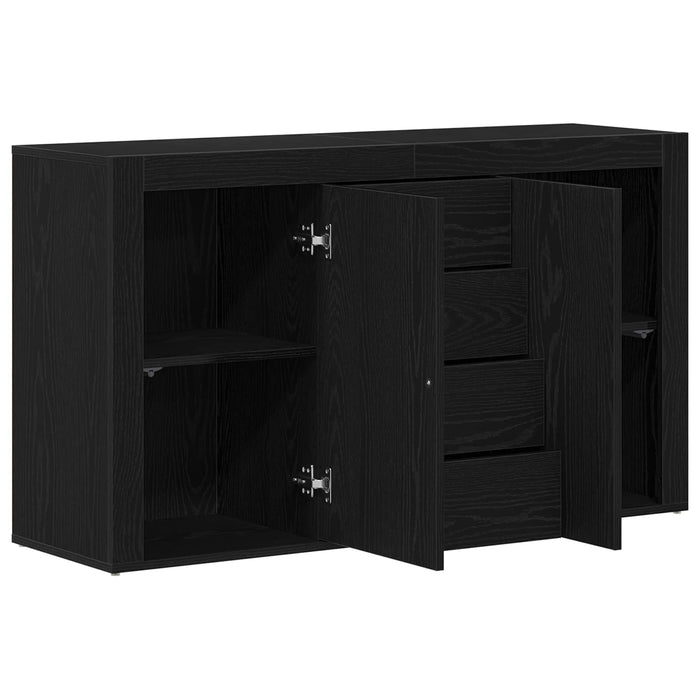 Bufet cu sertar Stejar Negru 120 x 36 x 69 cm Lemn compozit WALTI