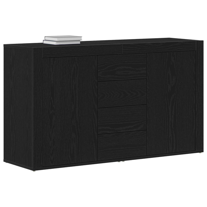 Bufet cu sertar Stejar Negru 120 x 36 x 69 cm Lemn compozit WALTI