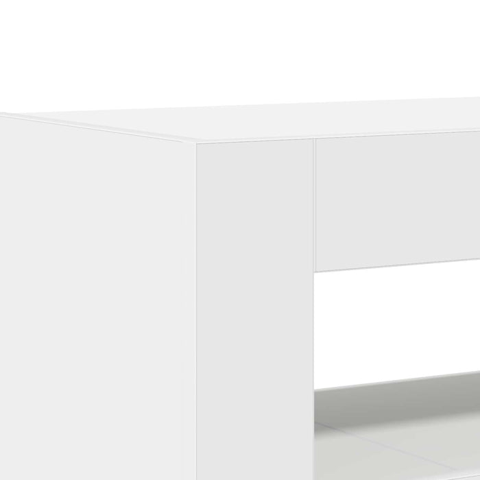 Bufet cu lumini cu bandă LED Alb 116 x 30 x 75 cm Lemn compozit WALTI