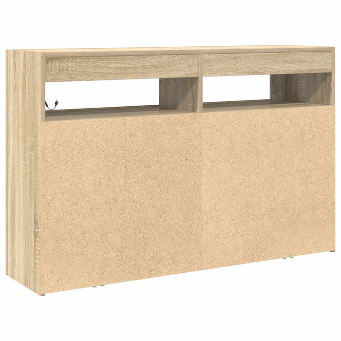 Bufet Stejar Sonoma 116 x 30 x 75 cm Lemn compozit - WALTI WALTI