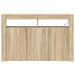 Bufet Stejar Sonoma 116 x 30 x 75 cm Lemn compozit - WALTI WALTI