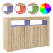 Bufet Stejar Sonoma 116 x 30 x 75 cm Lemn compozit - WALTI WALTI