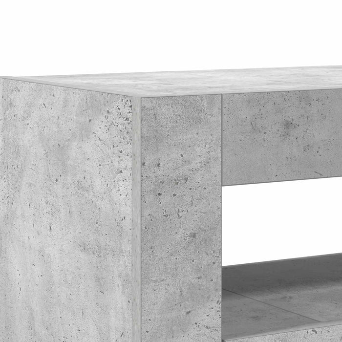 Bufet Gri din beton 116 x 30 x 75 cm Lemn compozit WALTI