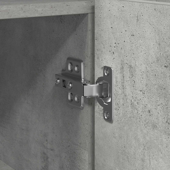 Bufet Gri din beton 116 x 30 x 75 cm Lemn compozit WALTI