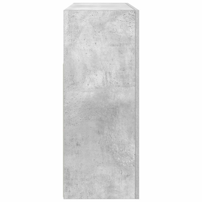 Bufet Gri din beton 116 x 30 x 75 cm Lemn compozit WALTI