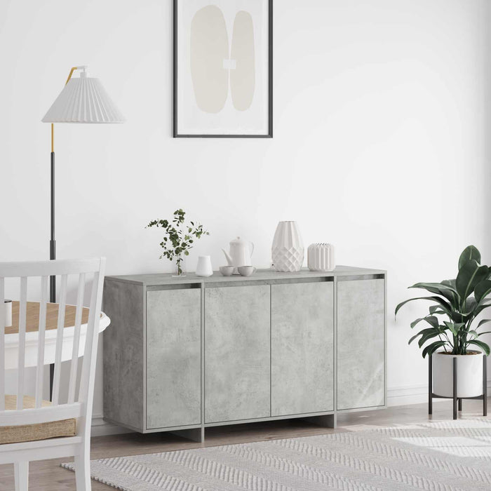 Bufet Gri din beton 135 x 41 x 75 cm Lemn compozit WALTI