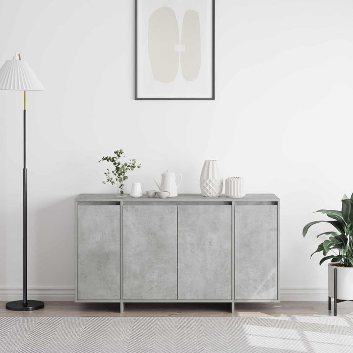 Bufet Gri din beton 135 x 41 x 75 cm Lemn compozit WALTI