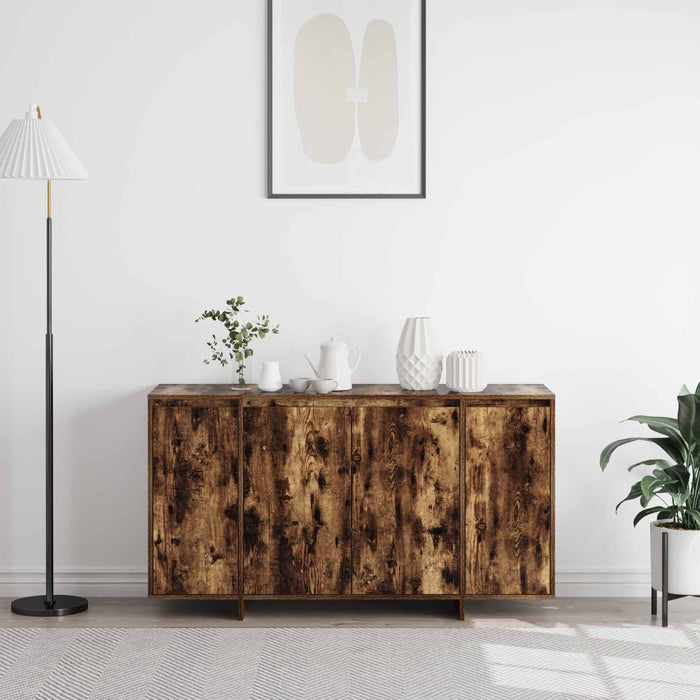 Bufet Stejar fumuriu 135 x 41 x 75 cm Lemn compozit WALTI