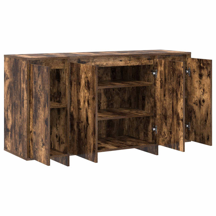 Bufet Stejar fumuriu 135 x 41 x 75 cm Lemn compozit WALTI