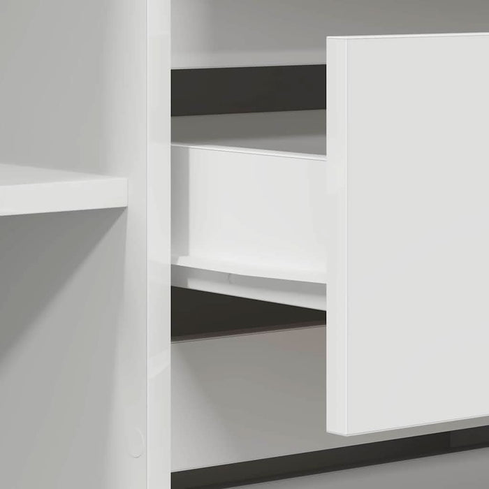 Bufet cu sertar Alb 120 x 41 x 75 cm Lemn compozit - WALTI WALTI